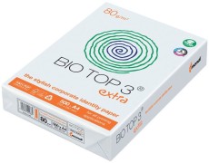 Mondi BIO TOP 3® extra - A4, 80 g/qm, naturweiß, holzfrei, 500 Blatt Multifunktionspapier A4 89,5