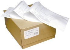 DIN-Computerpapier, 2fach, 12x240 mm (A4 hoch), SD, blanko mit LP, 2000 Sätze Endlospapier