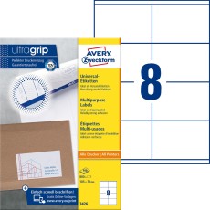 Avery Zweckform® 3426 Universal-Etiketten ultragrip - 105 x 70 mm, weiß, 800 Etiketten, permanent