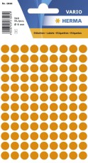 Herma 1844 Vielzwecketiketten - orange, Ø 8 mm, matt, 540 Stück Farb-/Markierungs-Punkte ø 8 mm