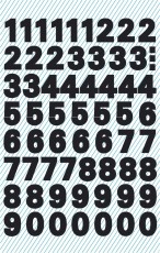 Avery Zweckform® 3781 Zahlen-Etiketten - 0-9, 9,5 mm, schwarz, selbstklebend, wetterfest, 120 Etiketten
