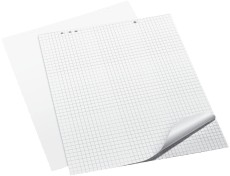 Q-Connect® Flipchart-Block - 68 x 99 cm, blanko, 80 g/qm, 20 Blatt Flipchartblock blanko 68 cm