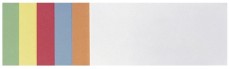 Franken selbstklebende Moderationskarte - Rechteck, 205 x 95 mm, sortiert, 300 Stück Rechtecke
