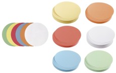 Franken Moderationskarte - Kreis mittel, 140 mm, sortiert, 500 Stück Moderationskarte Kreise