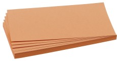 Franken Moderationskarte - Rechteck, 205 x 95 mm, orange, 500 Stück Moderationskarte Rechtecke