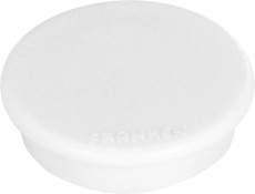 Franken Kraftmagnet, 38 mm, 2500 g, weiß Magnet weiß Ø 38 mm 10 Stück 2500 g