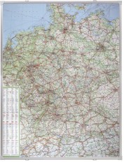 Franken Kartentafel Straßenkarte - 100 x 135 cm, beschreibbar, pinnbar Landkartentafel 100 cm