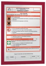 Durable Info-Rahmen DURAFRAME® - A4, 322 x 236 mm, rot, 2er Pack Informationsrahmen rot A4 2 Stück