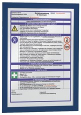Durable Info-Rahmen DURAFRAME® - A4, 322 x 236 mm, dunkelblau, 2er Pack Informationsrahmen A4