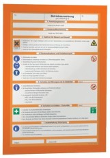 Durable Info-Rahmen DURAFRAME® - A4, 322 x 236 mm, orange, 2er Pack Informationsrahmen orange A4