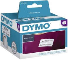 Dymo® LabelWriter Etikettenrollen - Namensschild, 41 x 89 mm, weiß Namensschilder-Etiketten 300