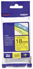 Brother TZe-641 Schriftbandkassette - laminiert, 18 mm x 8 m, schwarz auf gelb Schriftband 18 mm 8 m