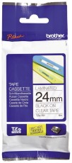 Brother TZe-151 Schriftbandkassette - laminiert, 24 mm x 8 m, schwarz auf farblos Schriftband 24 mm