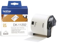 Brother DK-Einzeletiketten Papier - Versand-Etiketten, 62x100 mm, 300 Stück, schwarz auf weiß 300