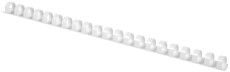 Q-Connect® Plastik-Binderücken, 10 mm, für 65 Blatt, weiß, 100 Stück Spiralbinderücken weiß