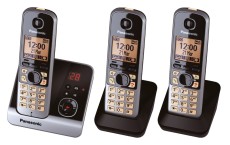 Panasonic Telefon KX-TG6723GB schnurlos titan/schwarz Telefon titan/schwarz
