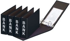 Pagna® Bankordner Color-Einband - A5 , 50 mm, Color Einband, schwarz Bankordner A5 50 mm schwarz