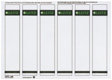 Leitz 1686 PC-beschriftbare Rückenschilder - Papier, kurz/schmal, 600 Stück, grau Rückenschild