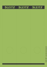 Leitz 1687 PC-beschriftbare Rückenschilder - Papier, lang/breit, 75 Stück, grün Rückenschild