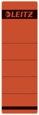 Leitz 1642 Rückenschilder - Papier, kurz/breit, 10 Stück, rot Rückenschild selbstklebend rot