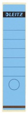 Leitz 1640 Rückenschilder - Papier, lang/breit, 10 Stück, blau Rückenschild selbstklebend blau