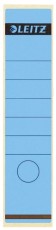 Leitz 1640 Rückenschilder - Papier, lang/breit, 100 Stück, blau Rückenschild selbstklebend blau