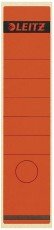 Leitz 1640 Rückenschilder - Papier, lang/breit, 100 Stück, rot Rückenschild selbstklebend rot