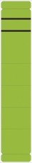 Ordnerrückenschilder - schmal/lang, sk, 10 Stück, grün Rückenschild selbstklebend grün 39 mm