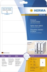 Herma 5032 Einsteckrückenschilder A4 weiß 54x190 mm Karton nicht klebend 125 St. Rückenschild
