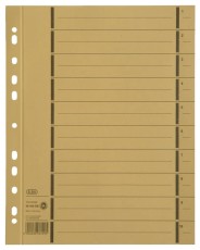 Elba Trennblätter mit Perforation - A4 Überbreite, gelb, 100 Stück Trennblatt A4 Überbreite gelb
