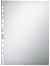 Leitz 4704 Prospekthülle Standard, A4, PP, genarbt, 0,10 mm, dokumentenecht, farblos, 100 Stück A4