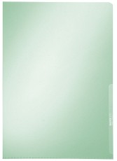 Leitz 4100 Sichthülle Premium, A4, PVC, dokumentenecht, grün mit Kantenschweißnaht Sichthülle A4