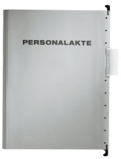 Leitz 30041 Hängemappe Personalakte - DIN A4, Karton, 5fach-Register, grau Personalakte grau 245 mm