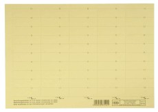 Elba vertic® Beschriftungsschild für Registratur, 58 x 18 mm, gelb, 50 Stück Beschriftungsschild