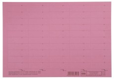 Elba vertic® Beschriftungsschild für Registratur, 58 x 18 mm, rot, 50 Stück 4-zeilig beschriftbar