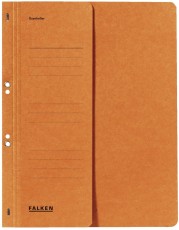 Falken Ösenhefter - A4 1/2 Vorderdeckel kfm. Heftung, orange, Manilakarton, 250 g/qm Ösenhefter A4