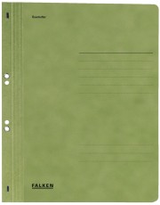 Falken Ösenhefter - A4 1/1 Vorderdeckel, grün, Manilakarton, 250 g/qm Ösenhefter ganz A4 240 mm