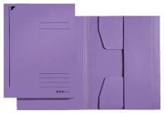 Leitz 3924 Jurismappe - A4, Pendarec-Karton 430g, violett Dreiflügelmappe violett A4 offen 240 mm