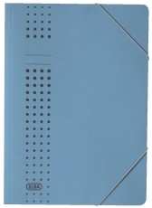 Elba Eckspanner chic A4, für ca. 150 DIN A4-Blätter, mit Eckspannergummi, aus 320 g/m² Karton (RC), blau