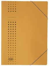 Elba Eckspanner chic A4, für ca. 150 DIN A4-Blätter, mit Eckspannergummi, aus 320 g/m² Karton (RC), gelb