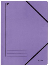 Leitz 3980 Eckspanner - A4, 250 Blatt, Pendarec-Karton (RC), violett Eckspanner violett A4 Gummizug