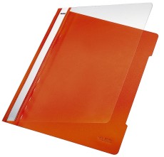 Leitz 4191 Schnellhefter - A4, langes Beschriftungsfeld, PP-Folie, orange Schnellhefter orange A4