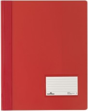 Durable Schnellhefter DURALUX® - A4 überbreit, transluzente Folie, rot Schnellhefter rot 280 mm