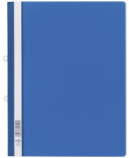 Durable Sichthefter mit Abheftschieber - Hartfolie, 0,16 mm, A4 überbreit, blau Schnellhefter blau