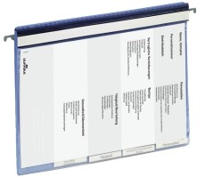 Durable Personalhefter - DIN A4, Hartfolie, 5fach-Register, blau Personalakte blau für A4 315 mm