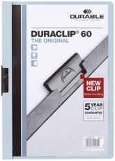 Durable Klemm-Mappe DURACLIP® 60 - A4, blau Klemmmappe transparent/blau bis zu 60 Blatt A4