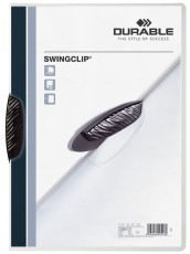 Durable Klemm-Mappe SWINGCLIP® - 30 Blatt, schwarz Klemmmappe schwarz bis 30 Blatt 222 x 305 mm
