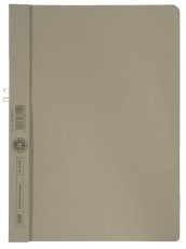 Elba Klemmhandmappe ohne Deckel - A4, 10 Blatt, Manilakarton (RC), grau Klemmmappe ohne Vorderdeckel