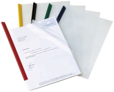 Durable Klemmschienenhülle - transparent, 1 - 100 Blatt, A4, PP, 10 Stück Klemmschienenhülle