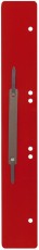 Q-Connect® Heftstreifen aus Kunststoff, lang - rot, 25 Stück Heftstreifen rot 25 Stück 45 mm